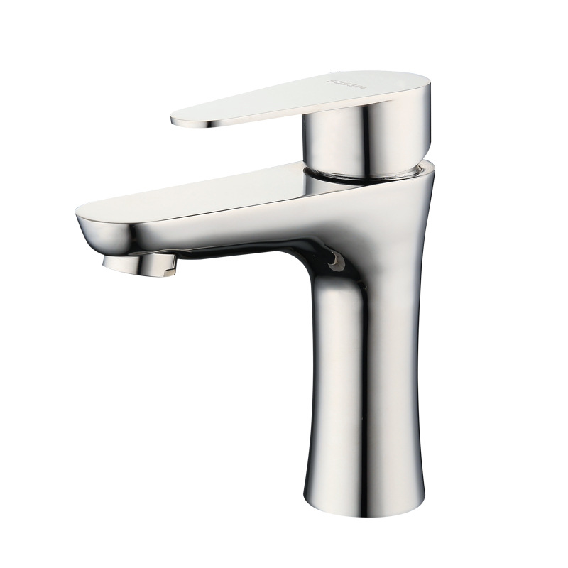Slim-Waist Single-Hole Basin Mixer, Hotel Version